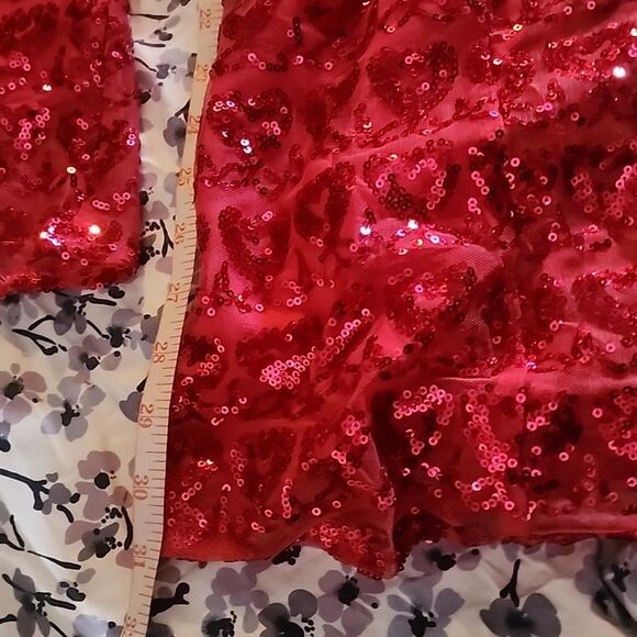 Eloquii pink Sequin Jumpsuit heart Valentine’s Day - Picture 12 of 16